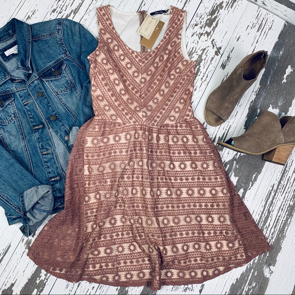 New Dusty Pink Woman Dress With Tags